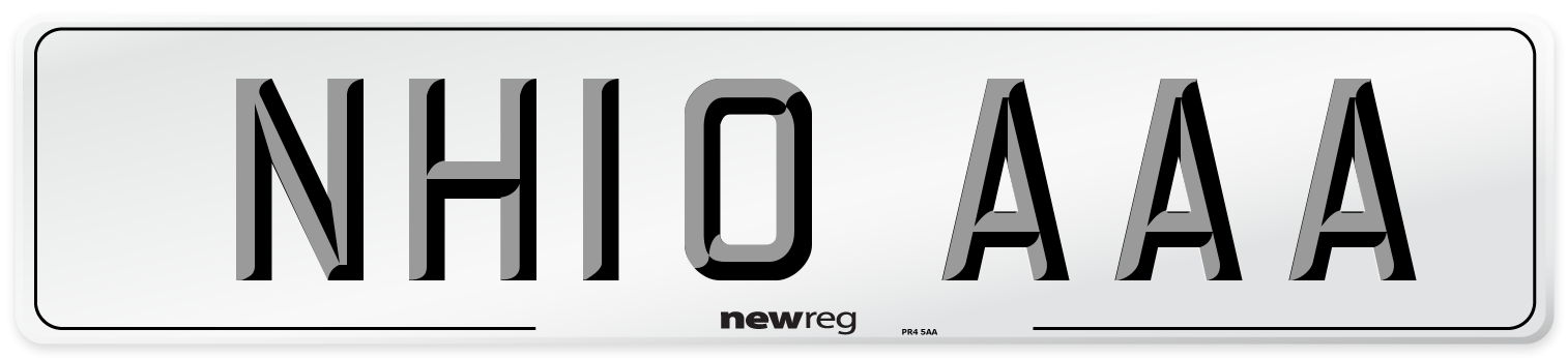 NH10 AAA Number Plate from New Reg